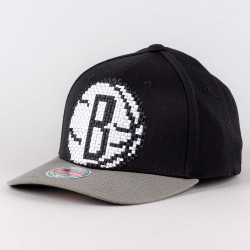 Mitchell & Ness-8 Bit XL Classic Red Brooklyn Nets Black