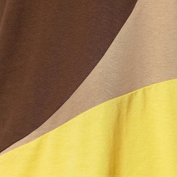 Karl Kani KK Woven Signature Block Tee brown/light yellow/sand