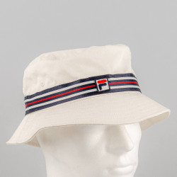 Fila Heritage Tape Bucket Hat Blanc De Blanc