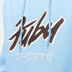 FUBU Sprts Hooded Sweatshirt light blue/brown/off white