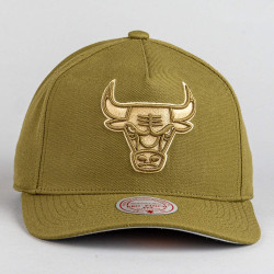 Šiltovka Mitchell & Ness NBA Fashion Basic PRO Snapback Chicago Bulls olivová