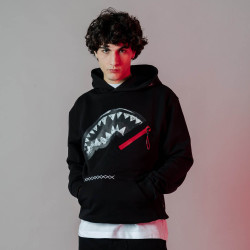 Sprayground Shark In The Pocket Hoodie Black