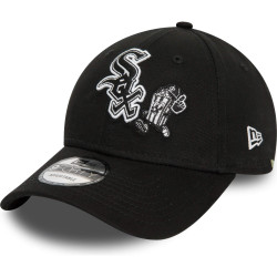 Šiltovka New Era 940 MLB Chicago White Sox Food Character Black 9FORTY Adjustable Cap White