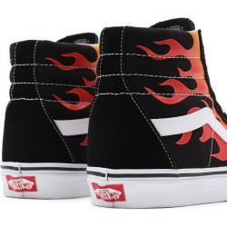 Vans Flame Sk8-Hi Reissue Shoes Black/True White