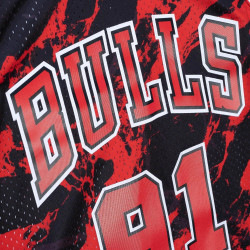 Mitchell & Ness NBA Team Marble Swingman Jersey CHICAGO BULLS DENNIS RODMAN BLACK