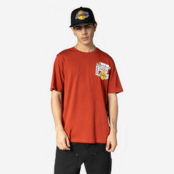 Tričko New Era NBA Los Angeles Lakers Newspaper Graphic Red T-Shirt červené