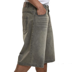 Džínsové kraťasy Karl Kani OG Washed Relaxed Baggy Jorts šedé