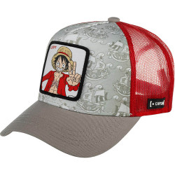 Capslab One Piece Trucker Luffy Beige