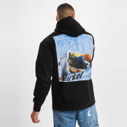 Pánska mikina s kapucňou Market Corsa Hoodie čierna