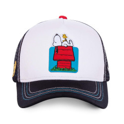 Šiltovka so sieťkou Capslab Trucker cap PEANUTS biela