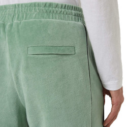 Sean John Script Logo Piping Velours Trackpants Light Green