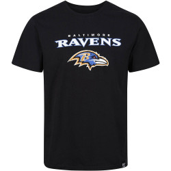 Re:Covered NFL Core Logo T-Shirt Baltimore Ravens Solid Black