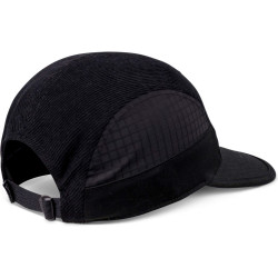 DJINN'S 5 Panel Soft Flat Cap Sunday Coffee Cord Black