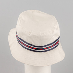 Fila Heritage Tape Bucket Hat Blanc De Blanc