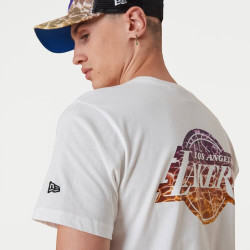 NEW ERA tričko NBA Back body wtr print tee LOS ANGELES LAKERS White