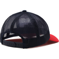 Fila BEPPU TRUCKER CAP linear logo snap back True Red-Bright White-Medieval Blue