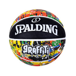 Spalding Rainbow Graffiti Rubber Basketball (sz. 7)