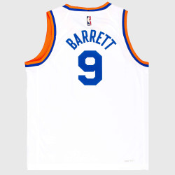 NIKE BOYS YEAR ZERO SWINGMAN JERSEY NEW YORK KNICKS - RJ Barrett WHITE/BLUE/ORANGE