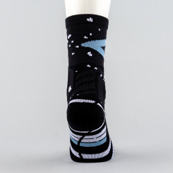 Peak Wiggins Matching Basketball Socks Black