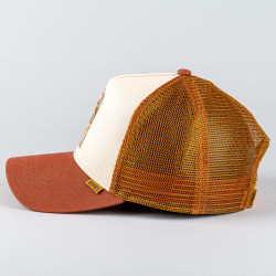 DJINN'S Trucker Cap HFT Bathing Girl Crème/Brown