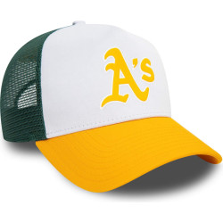 Šiltovka so sieťkou New Era 940 Af Trucker Oakland Athletics MLB Logo Dark Yellow A-Frame Trucker Cap žltá