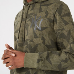 NEW ERA mikina MLB Geometric Camo hoody NEW YORK YANKEES Green