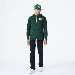 New Era Mikina Nfl Engineered Half Zip Green Bay Packers Green