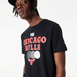 Tričko New Era Chicago Bulls NBA Team Graphic Black T-Shirt čierne