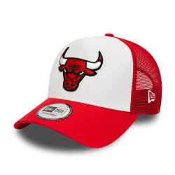 New Era NBA Chicago Bulls Team Colour Red A-Frame Trucker Cap Red