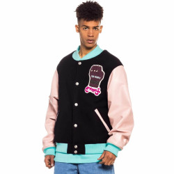 GRMY GRIMEY WEAR DAY DREAMER WOOL BASEBALL JACKET BLACK