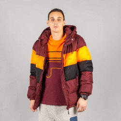 FILA PIRRO blocked puff jacket tawny port/mandarin orange/black