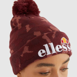 Ellesse Velly Camo Pom Pom Beanie Dark Purple