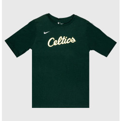 Nike Essential Logo Slub Ss Tee Boston Celtics Dark Green