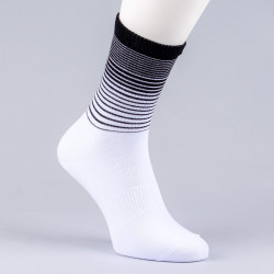 Peak Stretch High
 Cut Socks White/Black