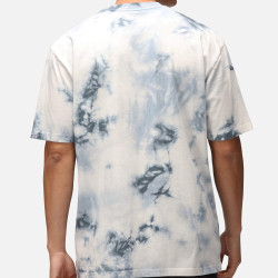 Re:Covered NFL Patriots Go Pats Dark Blue Tie Dye Relaxed T-Shirt