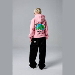 Mikina s kapucňou Grimey X SK8LAND Vintage Hoodie ružová