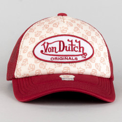 Von Dutch Originals Trucker Tampa Oval Patch Vd Aop Foam Camel Aop/Red