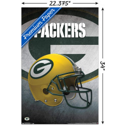 Plagát NFL Poster Green Bay Packers Helmet