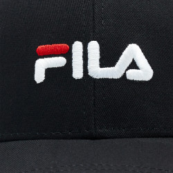 Fila BRASOV 6 panel cap with linear logo - strap back Black