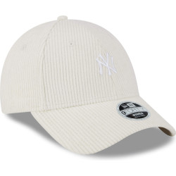 Dámska šiltovka New Era 9Forty 940W MLB New York Yankees Womens Cord Chrome White Adjustable Cap biela