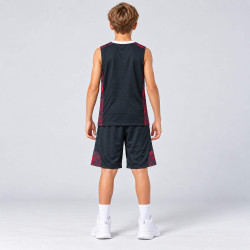 Detská basketbalová súprava (dres + trenírky) Peak Basketball Sets Match Kids čierna