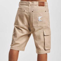 Karl Kani KK Small Signature Washed Cargo Shorts taupe