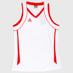 Dámska basketbalová súprava PEAK Basketball Uniform bielo-červená