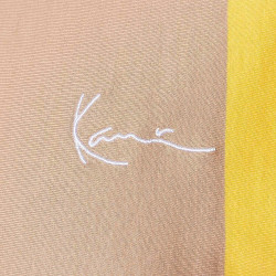 Karl Kani KK Chest Signature OS Striped Tee light blue/light yellow/br