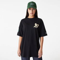 New Era MLB Oakland Athletics MLB Large Logo Oversized Black T-Shirt Black