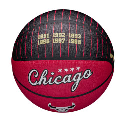 Wilson NBA Team City Collector Basketball Chicago Bulls - Red (sz. 7)