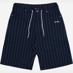 Krátke nohavice Jacker Stripes Baggy Short Raw tmavomodré