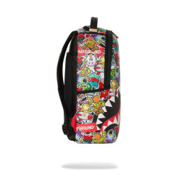 Sprayground Sharks In Stickers Dlxsv (Sticker Bomb) Backpack