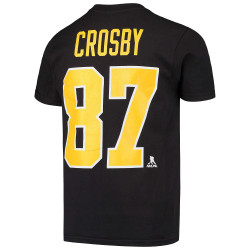 Outer Stuff Nhl Name And Number Ss Tee Pittsburgh Penguins - Crosby Sidney Black