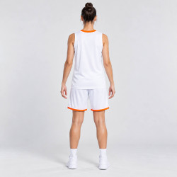Dámska basketbalová súprava PEAK Basketball Uniform bielo-oranžová